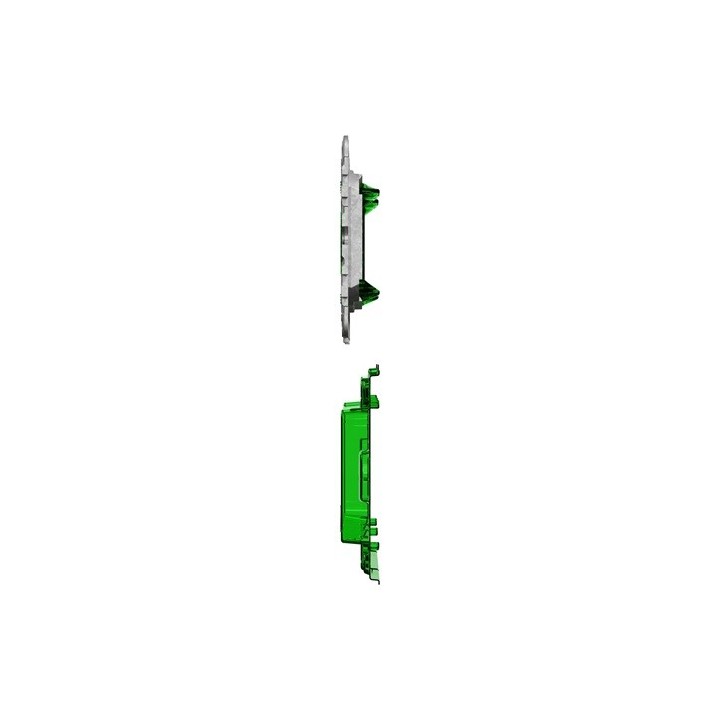 Schneider - Unica - support de fixation 6-8 mod / 3 postes + protection chantier - zamac - Réf :  NU7006C