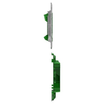 Schneider - Unica - support de fixation 10 mod / 4 postes + protection de chantier - zamac - Réf : NU7008C