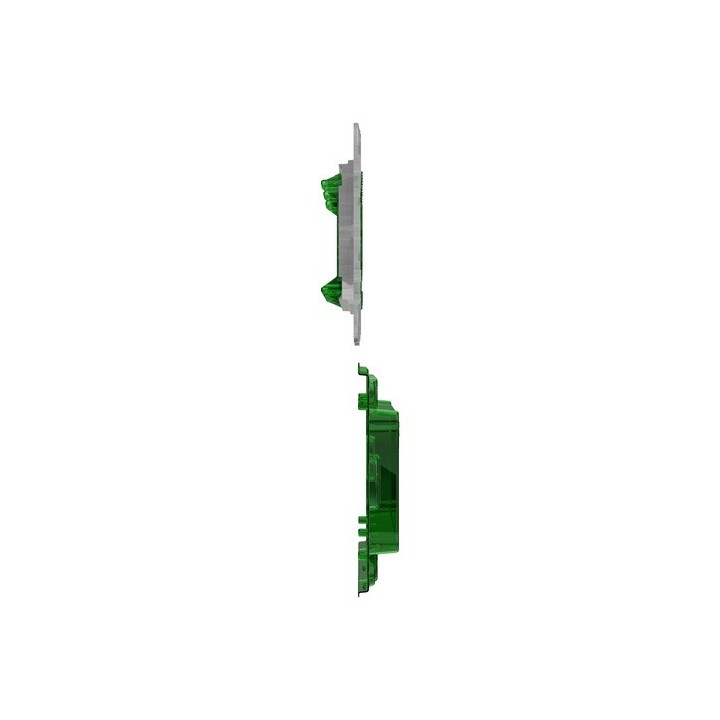 Schneider - Unica - support de fixation 10 mod / 4 postes + protection de chantier - zamac - Réf : NU7008C