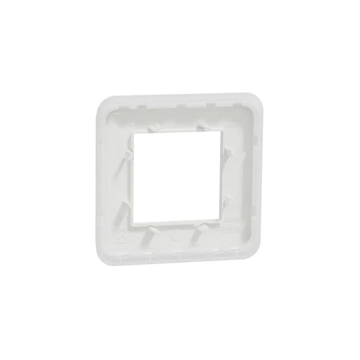 Schneider - Unica Pro - plaque de finition - Blanc - 1 poste - Réf : NU400218