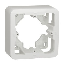 Schneider - Unica - boîte en saillie - Blanc - 1 poste - Réf : NU840218