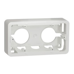 Schneider - Unica - boîte en saillie - Blanc - 2 postes - Réf : NU840418