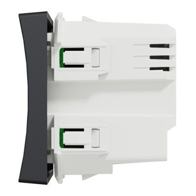 Schneider - Wiser Unica - interrupteur volet-roulant - 4A - zigbee - anthracite - méca seul - Réf : NU350854W