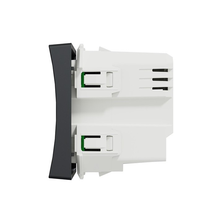 Schneider - Wiser Unica - interrupteur volet-roulant - 4A - zigbee - anthracite - méca seul - Réf : NU350854W