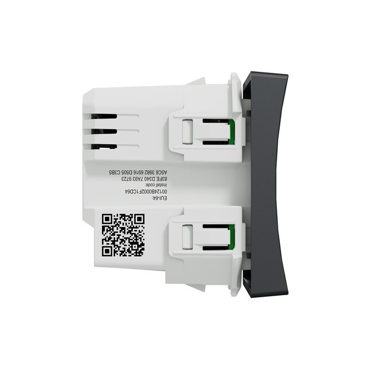 Schneider - Wiser Unica - variateur poussoir - 2 fils - zigbee - anthracite - méca seul - Réf : NU351554W