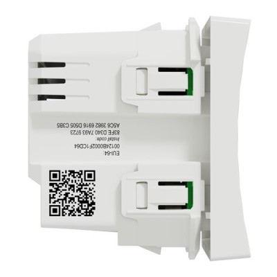 Schneider - Wiser Unica - bouton poussoir - 10A - zigbee - blanc - méca seul - Réf : NU353718W