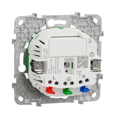 Schneider - Wiser Unica - Prise 2P+T connectée - 16A  - zigbee - Blanc - Réf : NU555918