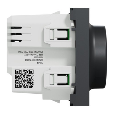 Schneider - Wiser Unica - variateur rotatif - 2 fils - zigbee - anthracite - méca seul - Réf : NU351654W
