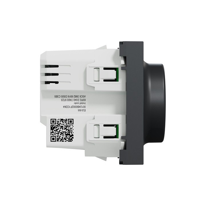 Schneider - Wiser Unica - variateur rotatif - 2 fils - zigbee - anthracite - méca seul - Réf : NU351654W