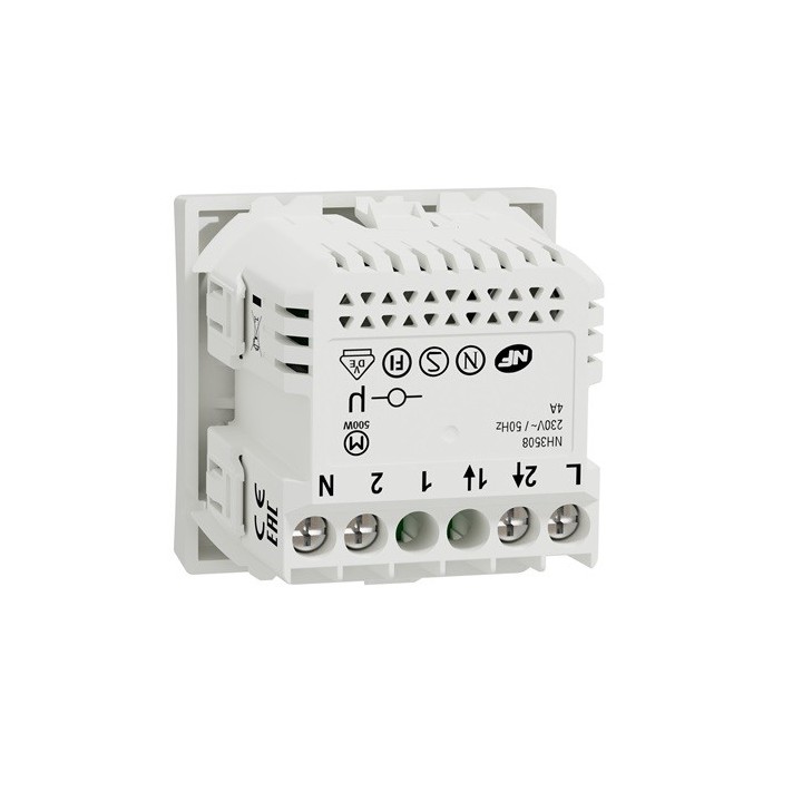 Schneider - Wiser Unica - interrupteur volet-roulant - 4A - zigbee - blanc - méca seul - Réf : NU350818W
