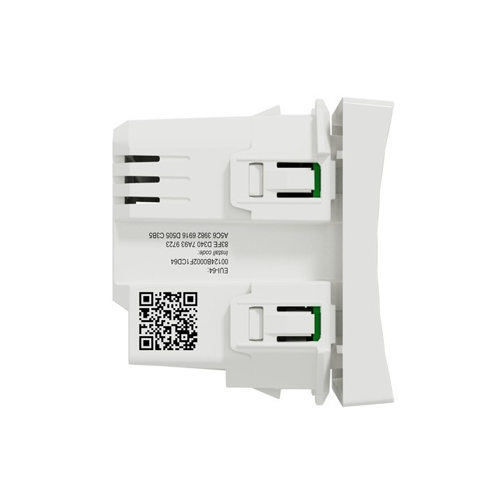 Schneider - Wiser Unica - interrupteur volet-roulant - 4A - zigbee - blanc - méca seul - Réf : NU350818W