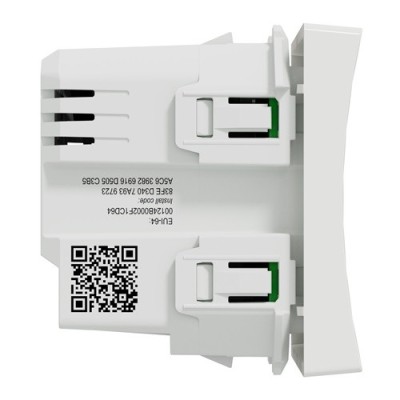 Schneider - Wiser Unica - variateur poussoir - 2 fils - zigbee - blanc - méca seul - Réf : NU351518W