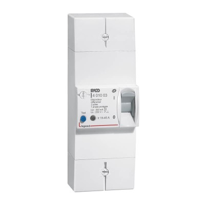 Legrand - Disjoncteur de branchement Enedis bipolaire différentiel 500mA sélectif - 45A - Réf : 092870