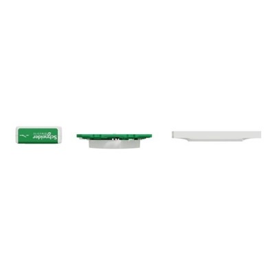 Schneider - Odace sans fil sans pile - Kit actionneur micro + inter + plaque Styl - blanc - Réf : S520192K
