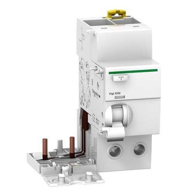 Schneider Electric - Acti9 vigi iC60 - bloc différentiel - 2P 40A 300mA type AC 230-240V 400-415V - Réf : A9V44240