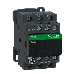 Schneider - TeSys LC1D - contacteur - 3P - AC-3 440V - 9A - bobine 400Vca - Réf : LC1D09V7