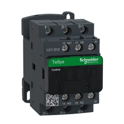Schneider - TeSys LC1D - contacteur - 3P - AC-3 440V - 12A - bobine 230Vca - Réf : LC1D12P7