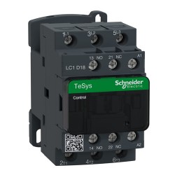 Schneider - TeSys LC1D - contacteur - 3P - AC-3 440V - 18A - bobine 208Vca - Réf : LC1D18LE7