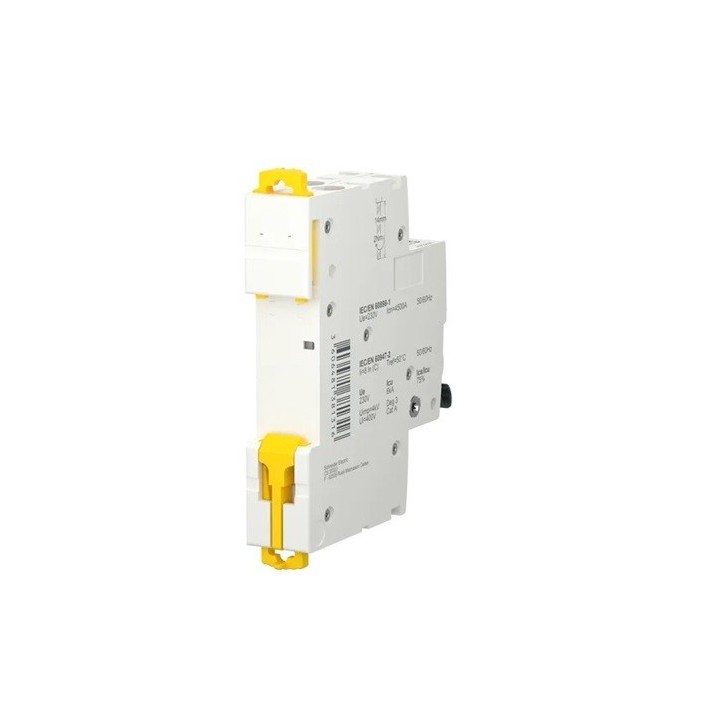 Schneider - Acti9 iDT40T - disjoncteur modulaire - 1P+N - 6A - courbe C - 4500A/6kA - Réf : A9P22606