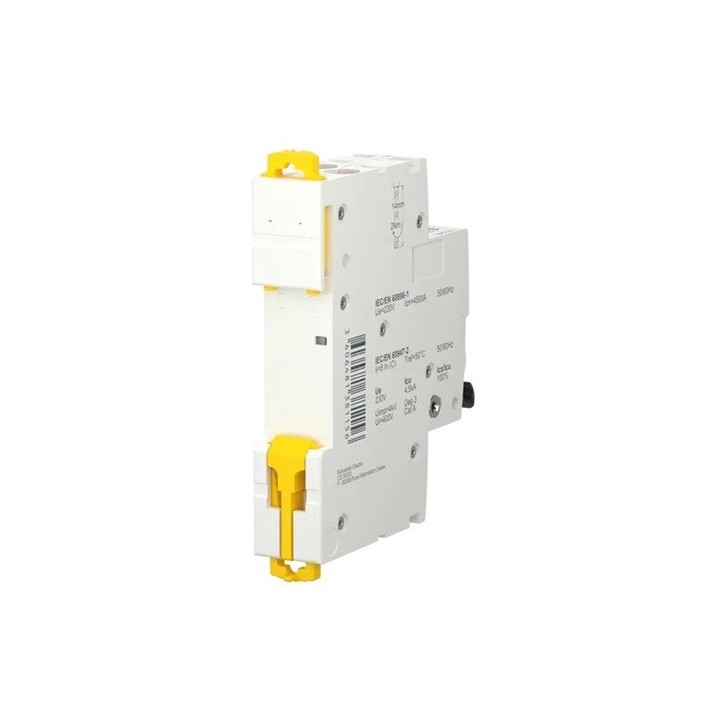 Schneider - Acti9 iDT40K - disjoncteur modulaire - 1P+N - 10A - courbe C - 4500A/4,5kA - Réf : A9P71610