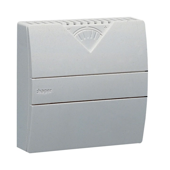 Hager - Sonde ambiance réglable à associer au thermostat mod chauf eau chaude - Réf : EK082