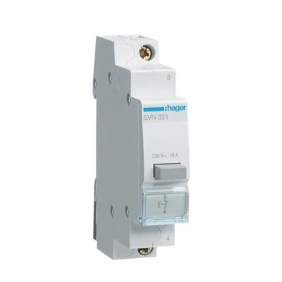 Hager - Bouton poussoir 1O impulsion - Réf : SVN321