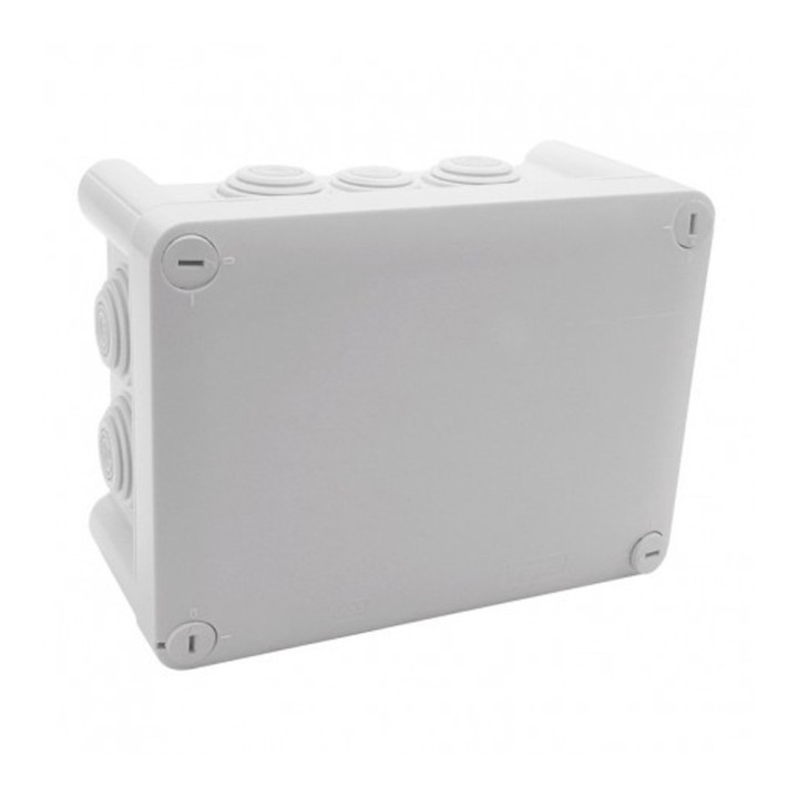 Legrand - Boîte de dérivation rectangulaire - 155x110x74mm - fermeture 1/4 de tour - gris - Réf : 094524
