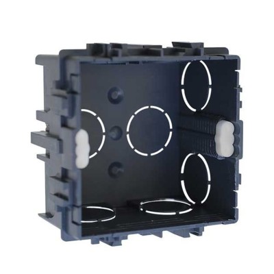 Eur'Ohm - Boîte d'encastrement sceller pour mur maçonné - Prof. 30mm - Réf : 52104
