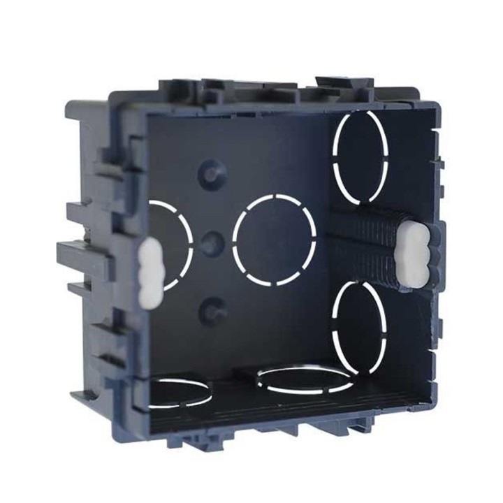 Eur'Ohm - Boîte d'encastrement sceller pour mur maçonné - Prof. 30mm - Réf : 52104