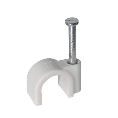 Eur'Ohm - Boîte de 100 attaches pontet - Diamètre 8 mm - Longueur de pointe 19 mm - Réf : 43505