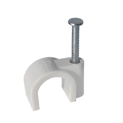 Eur'Ohm - Boîte de 100 attaches pontet - Diamètre 10 mm - Longueur de pointe 23 mm - Réf : 43507