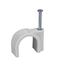 Eur'Ohm - Boîte de 100 attaches pontet - Diamètre 25 mm - Longueur de pointe 50 mm - Réf : 43514