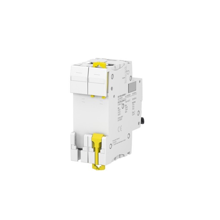 Schneider - Acti9, iC60N disjoncteur 2P 50 A courbe C - Réf : A9F74250