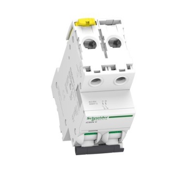Schneider - Acti9, iC60N disjoncteur 2P 50 A courbe C - Réf : A9F74250