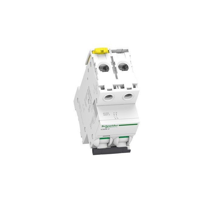 Schneider - Acti9, iC60N disjoncteur 2P 50 A courbe C - Réf : A9F74250
