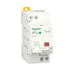 Schneider - Resi9 XP - disjoncteur différentiel - 1P+N - 20A - 30mA - courbe C - type Fsi - Réf : R9PDCF20