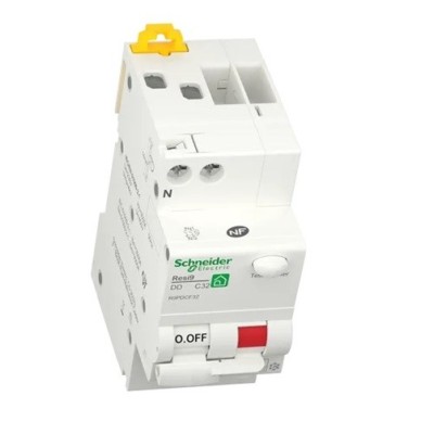 Schneider - Resi9 XP - disjoncteur différentiel - 1P+N - 32A - 30mA - courbe C - type Fsi - Réf : R9PDCF32