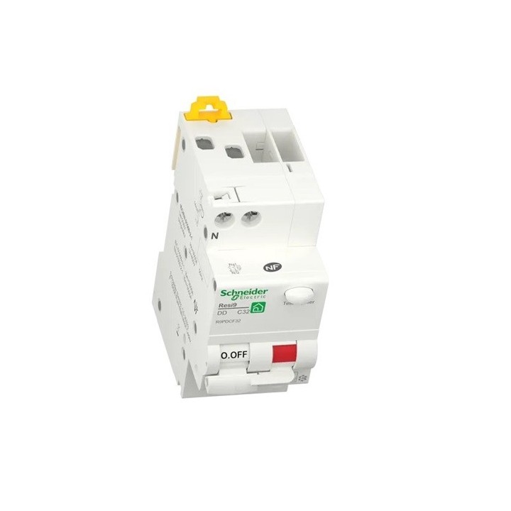Schneider - Resi9 XP - disjoncteur différentiel - 1P+N - 32A - 30mA - courbe C - type Fsi - Réf : R9PDCF32