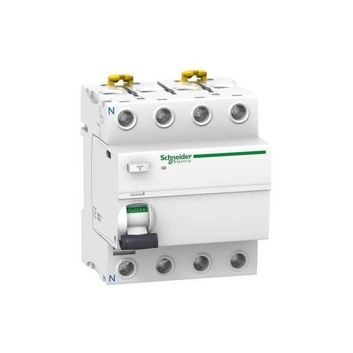 Schneider - Acti9, iID interrupteur différentiel 4P 40A 30mA type Asi - Réf : A9R31440