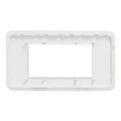 Schneider - Unica Pro - plaque de finition - Blanc - 4 modules - Réf : NU411418