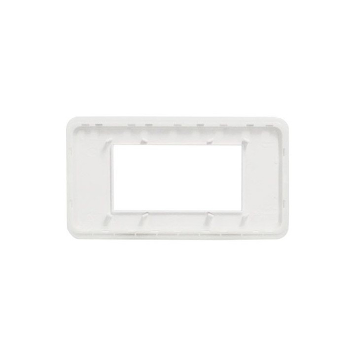 Schneider - Unica Pro - plaque de finition - Blanc - 4 modules - Réf : NU411418