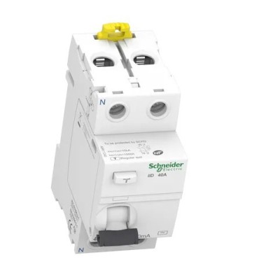 Schneider - Acti9, iID interrupteur différentiel 2P 40A 30mA type AC - Réf : A9R11240