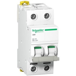 Schneider - Acti9, Isw Interrupteur-Sectionneur 2P 40A 415Vac - Réf : A9S65240