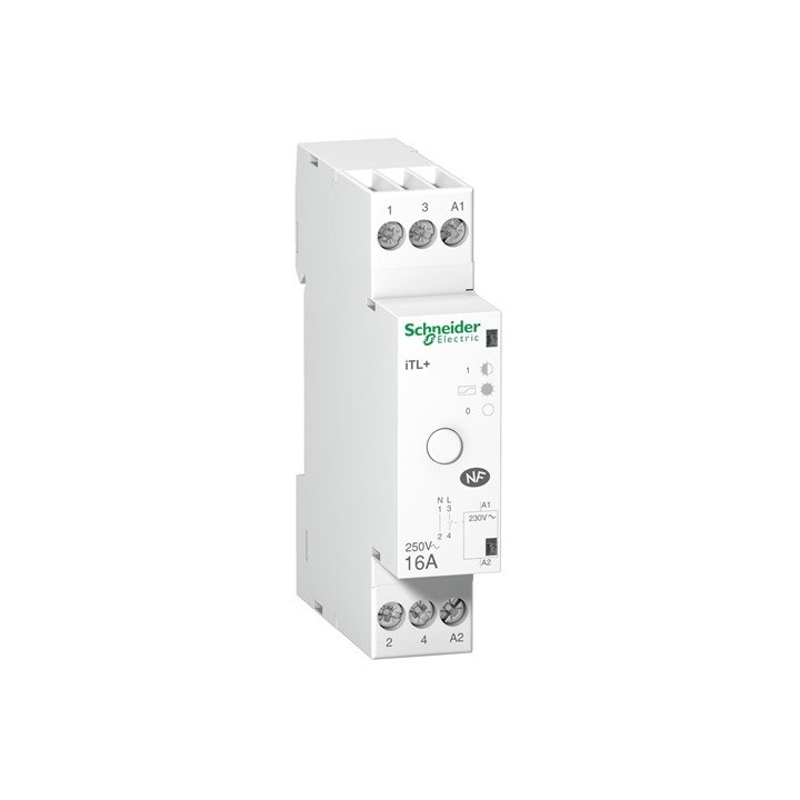 Schneider - Prodis, Tl+, Télérupteur Silencieux 1P 16A 230Vca, Livré Avec 1 Intercalaire - Réf : A9C15032