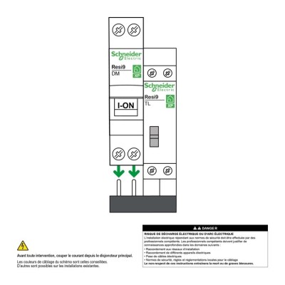 Schneider - Resi9 XP - télérupteur - 2NO - 16A - R9PCL216