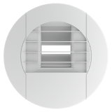S&P - Bouche d'extraction hygroréglable BEHS 10/40 - ø80mm 10 à 40 m³/h - Réf : 850195