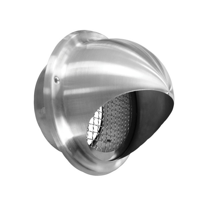S&P - Prise d'air ou sortie d'air de façade, semi-sphérique, en acier inox Ø 125 mm - Réf : 870253