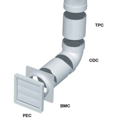 S&P - Manchon raccord mâle en plastique Ø 80 - Réf : 867682