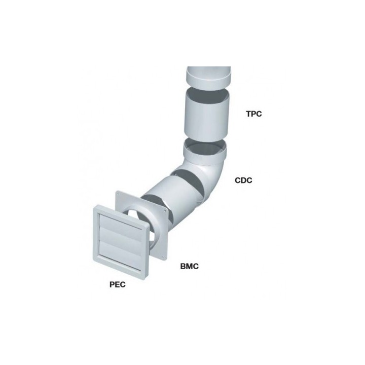 S&P - Manchon raccord mâle en plastique Ø 80 - Réf : 867682