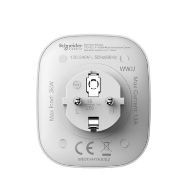 Schneider - Wiser - Prise connectée et répéteur ZigBee - Réf : CCTFR6500
